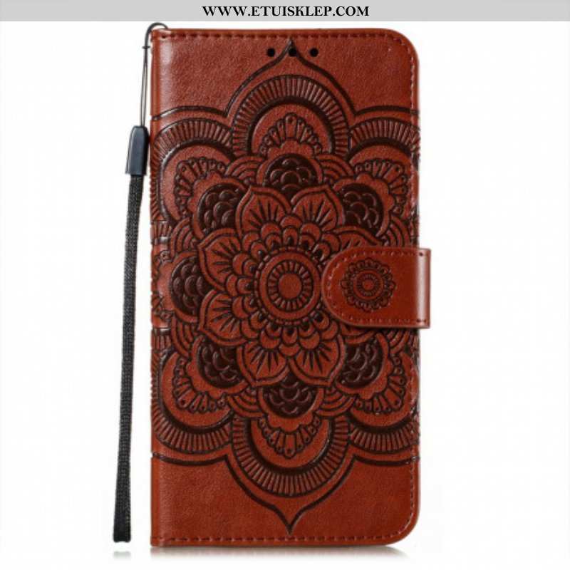 Skórzany Futerał do Samsung Galaxy S21 5G Pełna Mandala